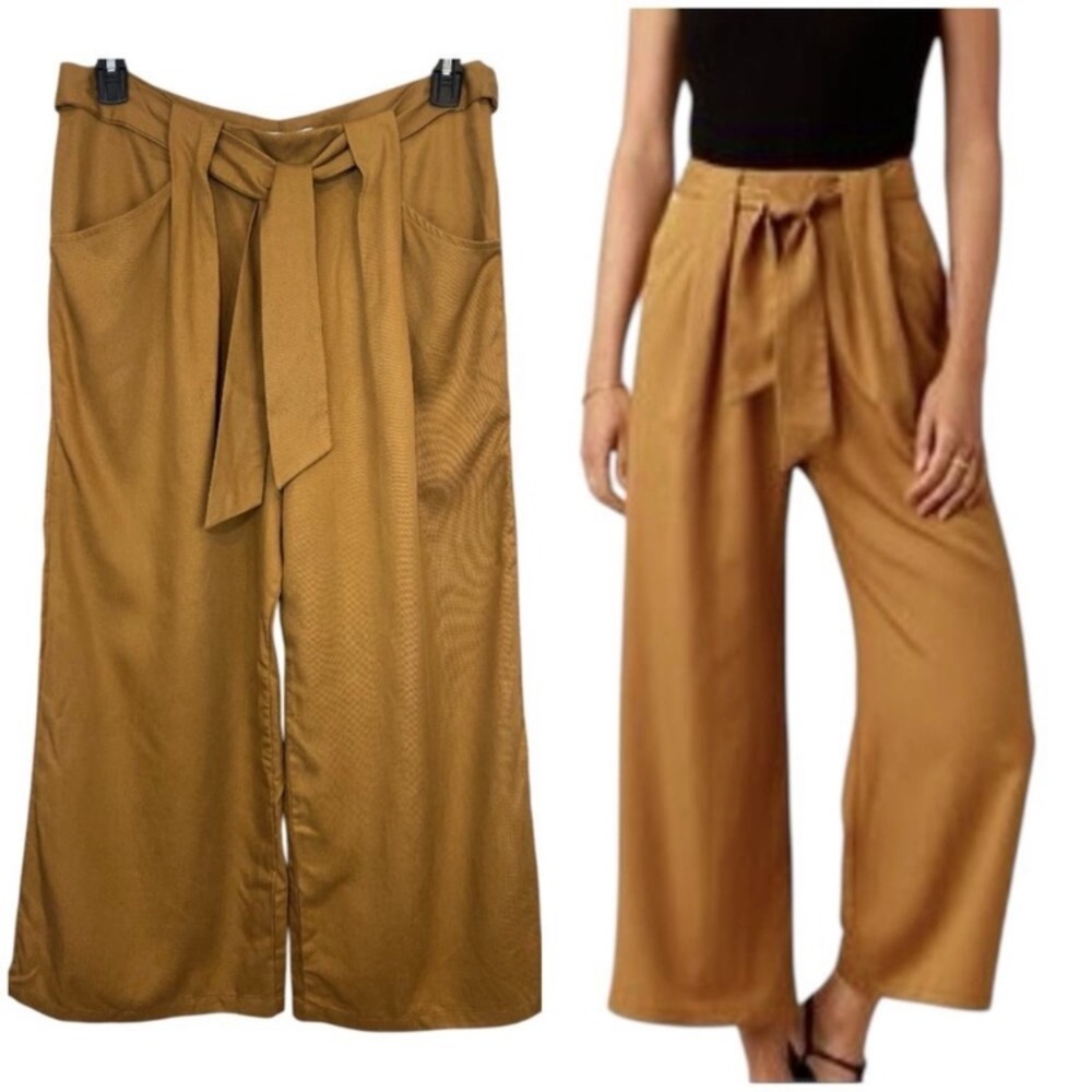 Amour Vert ‘Eldora’ Belted Pants NWT